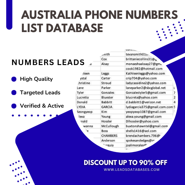 Australia Phone Numbers List Database