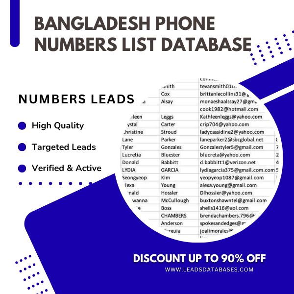 Bangladesh Phone Numbers List Database