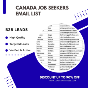Canada Job Seekers Email List