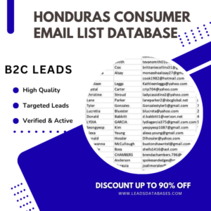 Honduras Consumer Email List Database