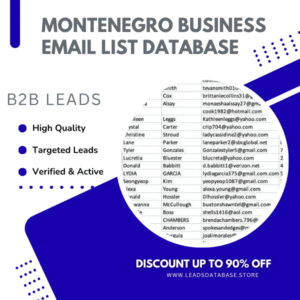 Montenegro Business Email List Database