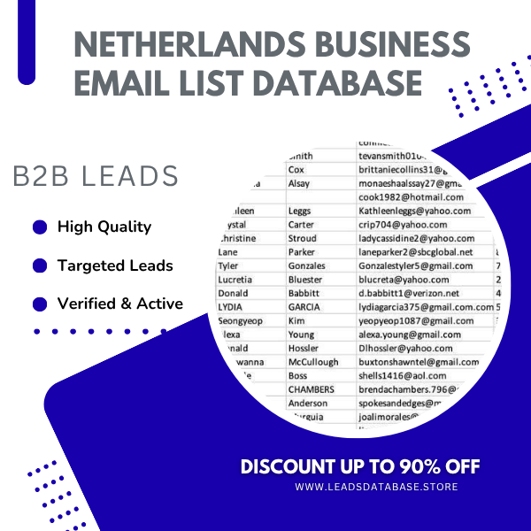Netherlands Business Email List Database