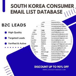South Korea Consumer Email List Database