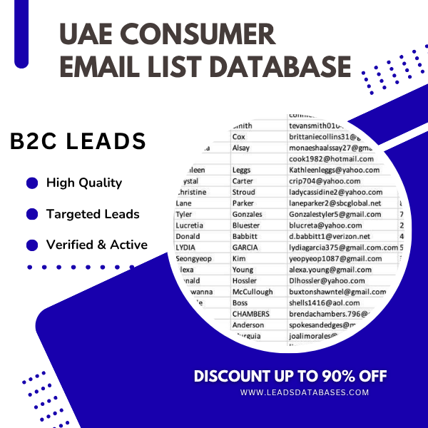 UAE Consumer Email List Database