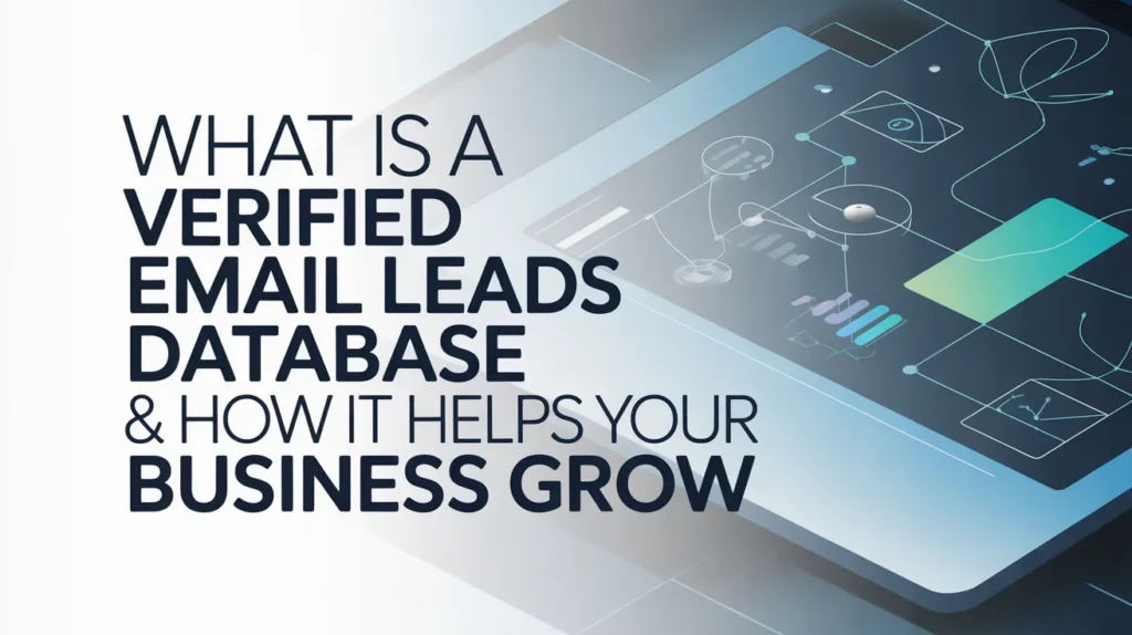 Verified Email Leads Database for Targeted Marketing