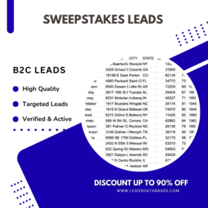 Sweepstakes Leads
