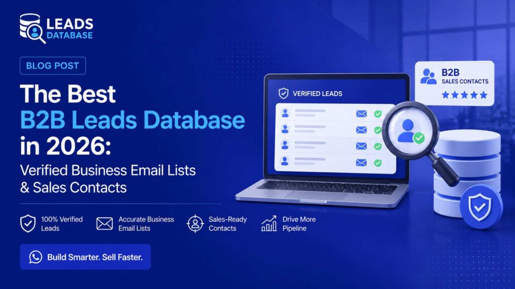 The Best B2B Leads Database in 2026, Verified Business Email Lists & Sales Contacts